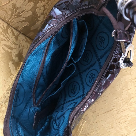 Brighton Embossed Patent Leather Shoulder Bag - Picture 3 of 5